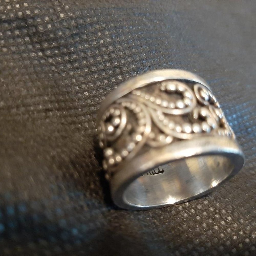Lois Hill Wide Band Ring 8.5
